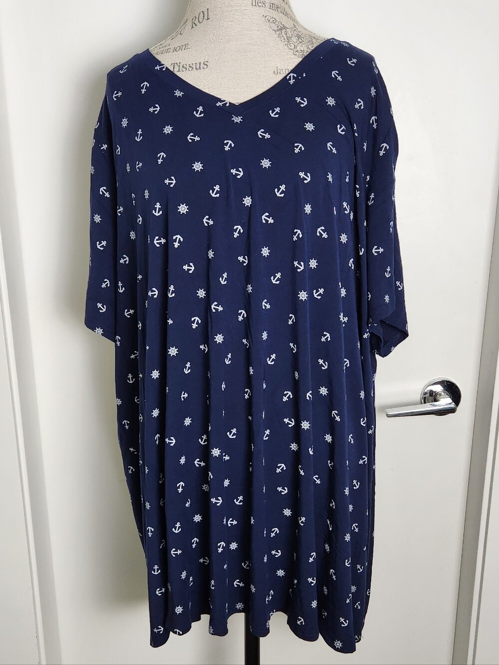 Blue Sky Nautical Loungewear Tshirt Top